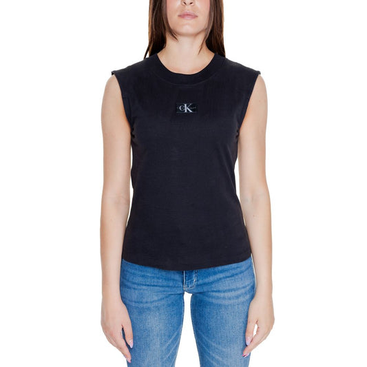 Calvin Klein Jeans Black Cotton T-Shirt $155.00 Calvin Klein Jeans Luzworld