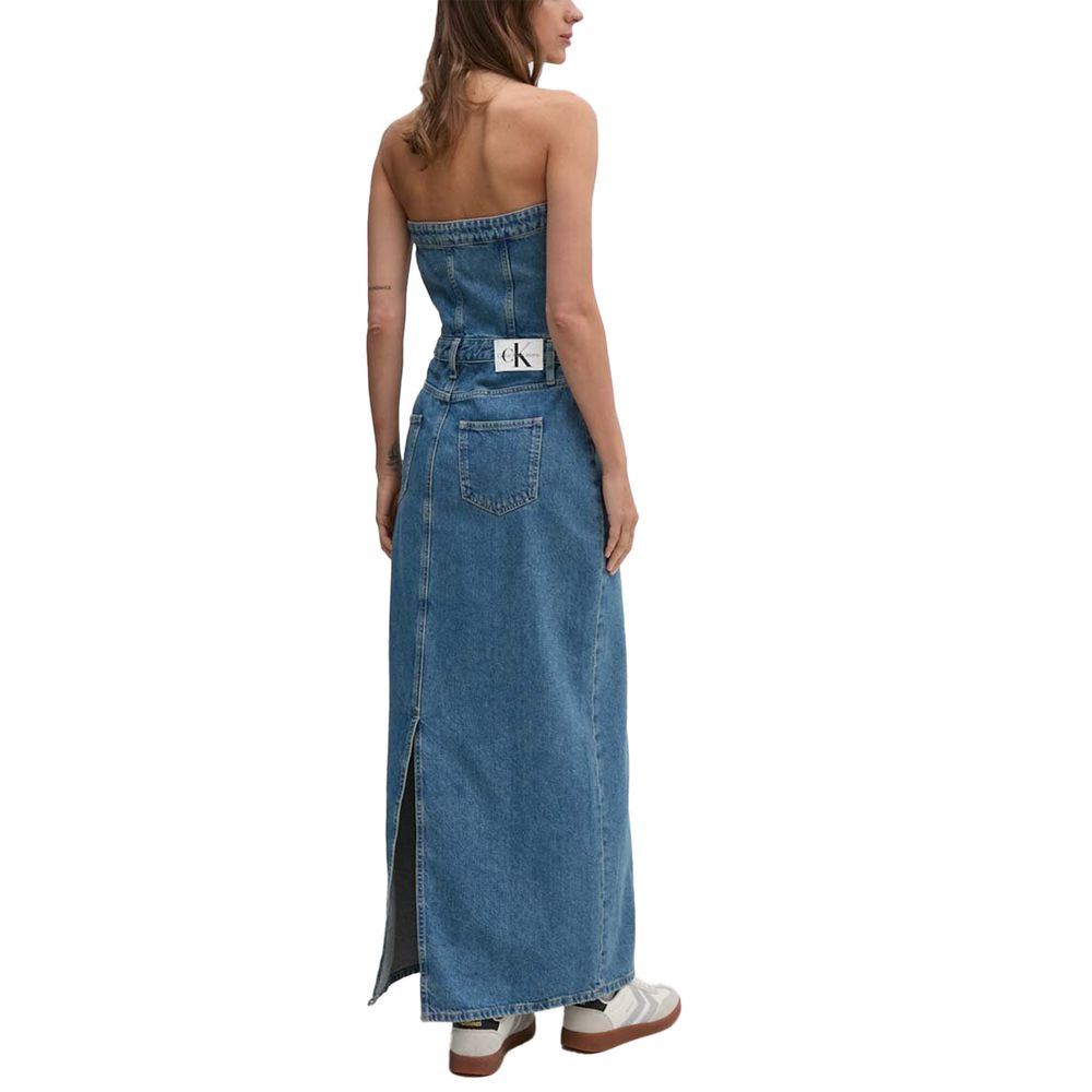 Calvin Klein Jeans Blue Cotton Long