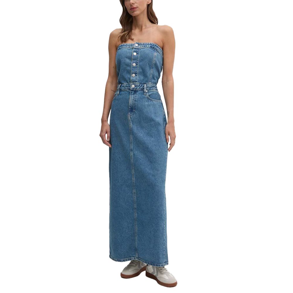 Calvin Klein Jeans Blue Cotton Long