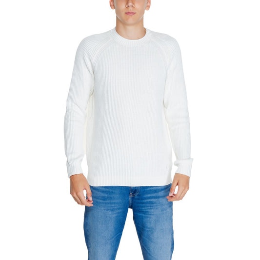 Calvin Klein Jeans White Organic Cotton Sweater $238.00 Calvin Klein Jeans Luzworld