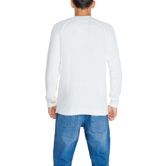 Calvin Klein Jeans White Organic Cotton Sweater $238.00 Calvin Klein Jeans Luzworld
