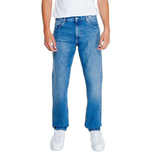 Calvin Klein Jeans Light Blue Cotton Relaxed Fit Jean $224.00 Calvin Klein Jeans Luzworld