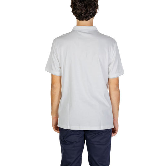 Calvin Klein Jeans White Cotton Polo Shirt $198.00 Calvin Klein Jeans Luzworld