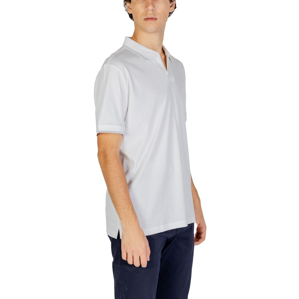 Calvin Klein Jeans White Cotton Polo Shirt $198.00 Calvin Klein Jeans Luzworld
