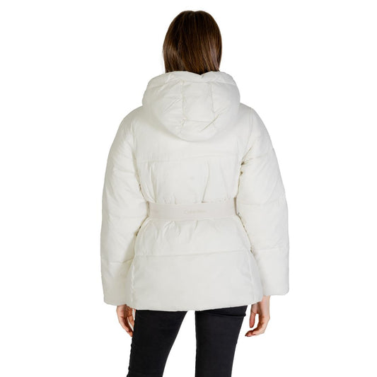 Calvin Klein Jeans Cream Nylon Jackets & Coat $555.00 Calvin Klein Jeans Luzworld
