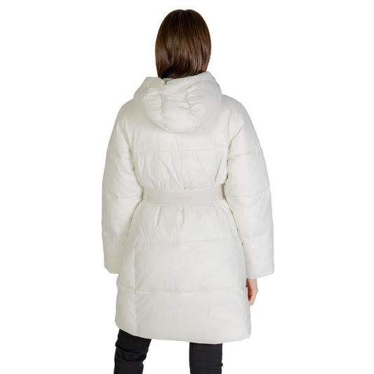 Calvin Klein Jeans Cream Nylon Jackets & Coat $670.00 Calvin Klein Jeans Luzworld