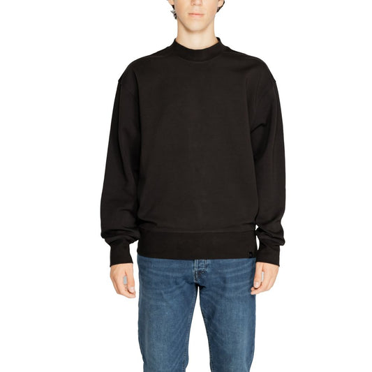 Calvin Klein Jeans Black Recycled Cotton Sweatshirt $211.00 Calvin Klein Jeans Luzworld