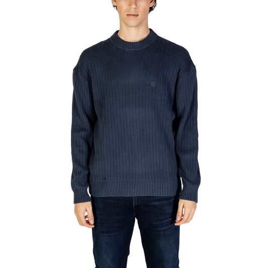 Calvin Klein Jeans Blue Cotton Sweater $200.00 Calvin Klein Jeans Luzworld