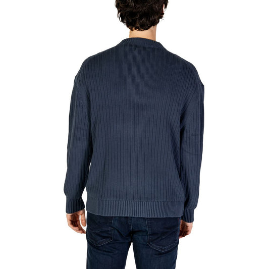 Calvin Klein Jeans Blue Cotton Sweater $200.00 Calvin Klein Jeans Luzworld