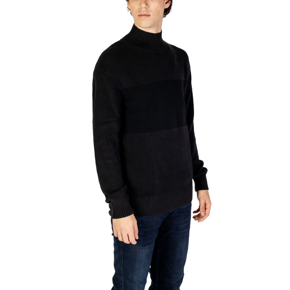 Calvin Klein Jeans Black Cotton Sweater $251.00 Calvin Klein Jeans Luzworld