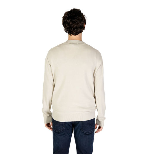 Calvin Klein Jeans Beige Organic Cotton Sweater $200.00 Calvin Klein Jeans Luzworld