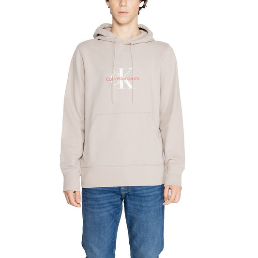 Calvin Klein Jeans Beige Recycled Cotton Hoody $211.00 Calvin Klein Jeans Luzworld