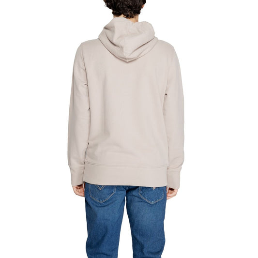 Calvin Klein Jeans Beige Recycled Cotton Hoody $211.00 Calvin Klein Jeans Luzworld