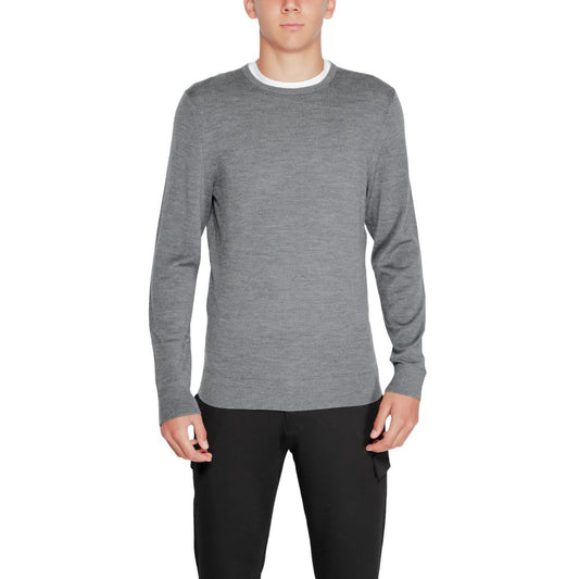 Calvin Klein Gray Recycled Wool Sportswear $238.00 Calvin Klein Luzworld