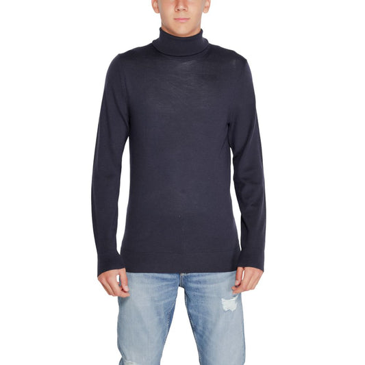 Calvin Klein Blue Wool Turtleneck $251.00 Calvin Klein Luzworld