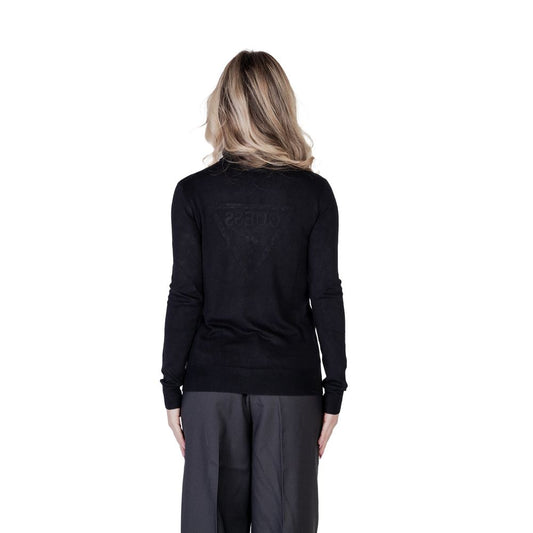 Guess Black Viscose Turtleneck