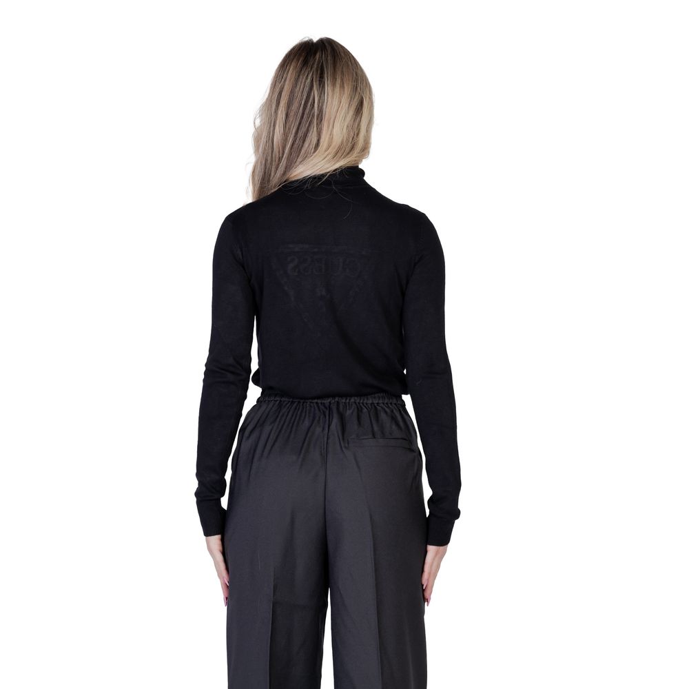 Guess Black Viscose Turtleneck