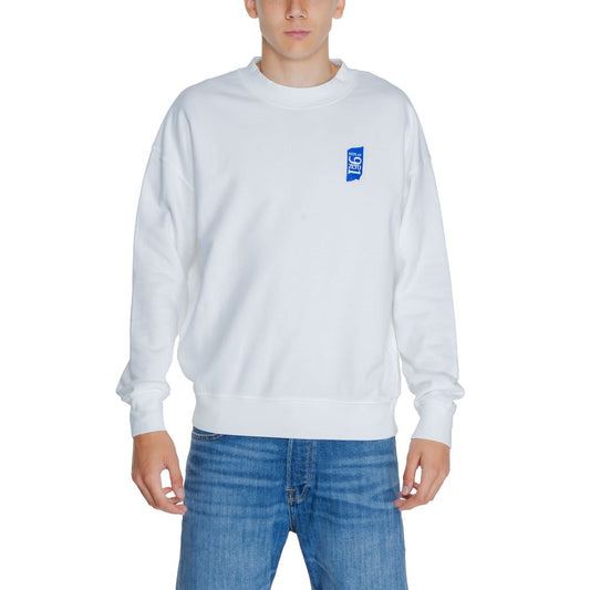Replay White Cotton Sweatshirt $183.00 Replay Luzworld
