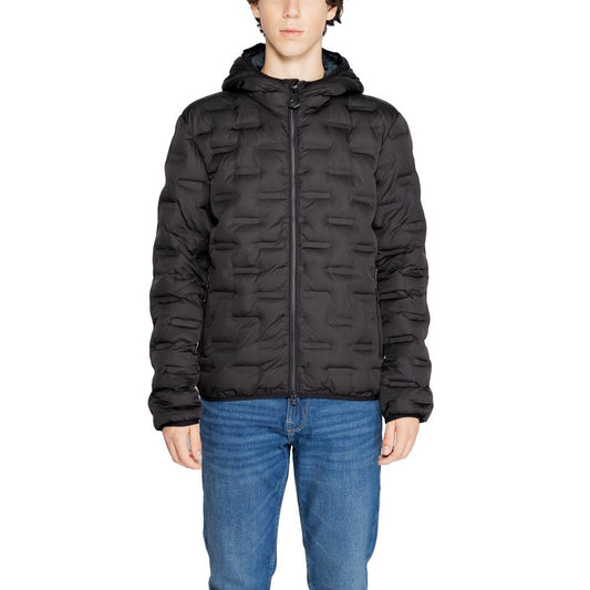 Replay Black Polyester Jackets & Coat