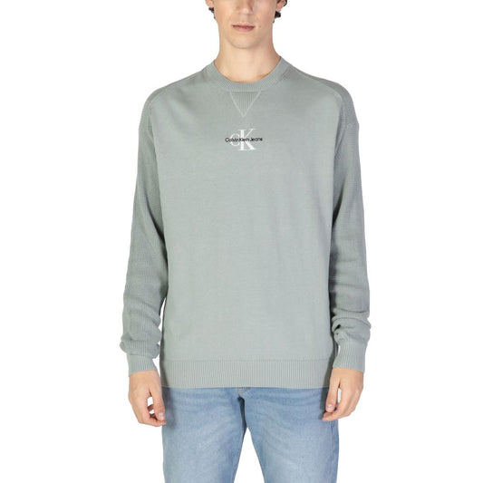 Calvin Klein Jeans Green Cotton Sweater $200.00 Calvin Klein Jeans Luzworld