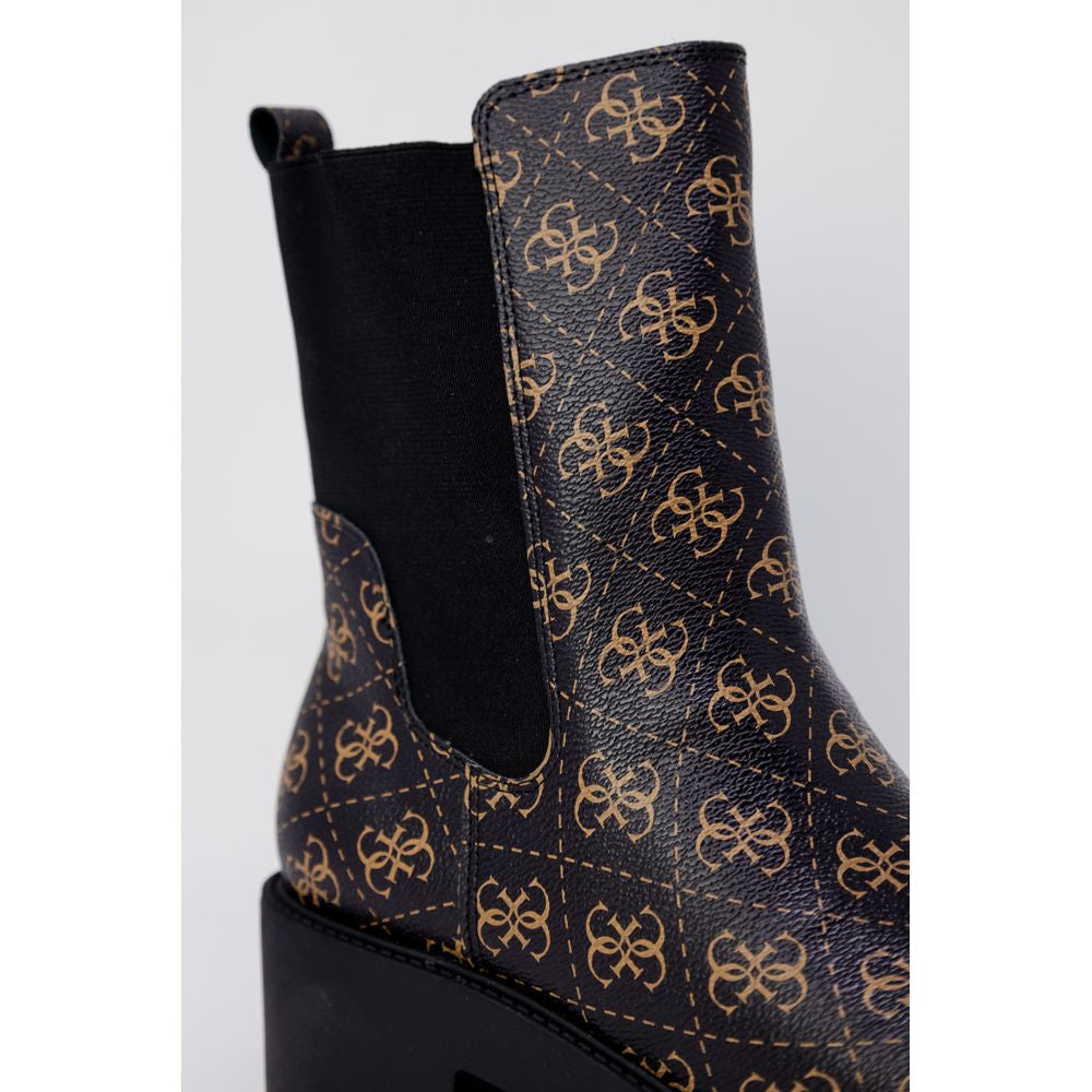 Guess Black Leather Ankle