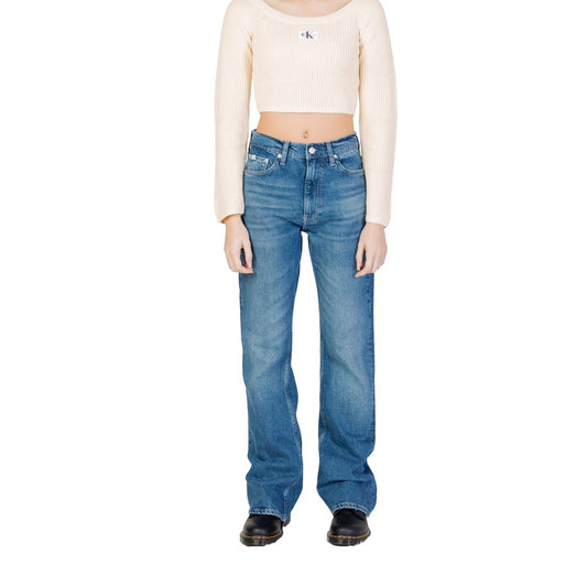 Calvin Klein Jeans Blue Cotton Mom Jean $244.00 Calvin Klein Jeans Luzworld