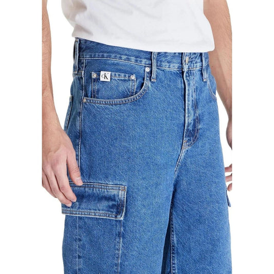 Calvin Klein Jeans Blue Cotton Bermuda $200.00 Calvin Klein Jeans Luzworld