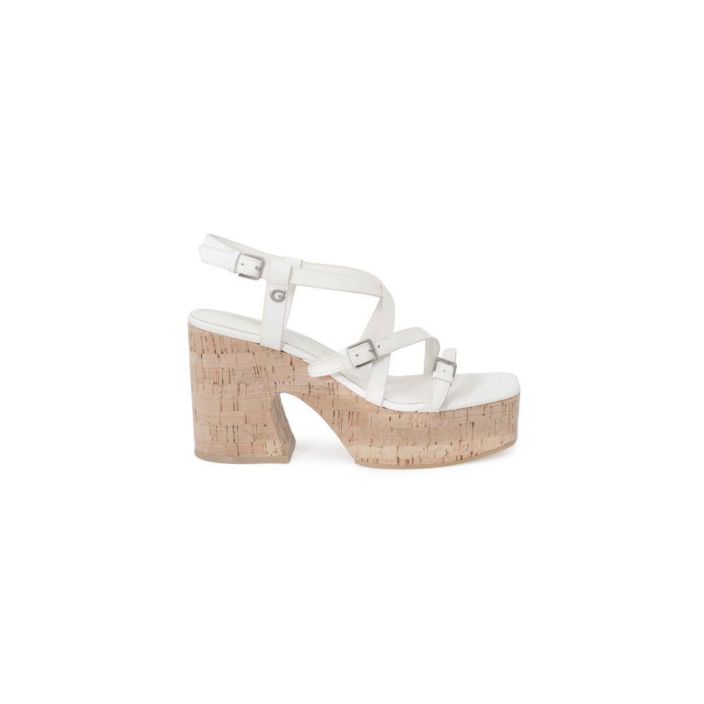 Guess Beige Leather High Heel $284.00 Guess Luzworld