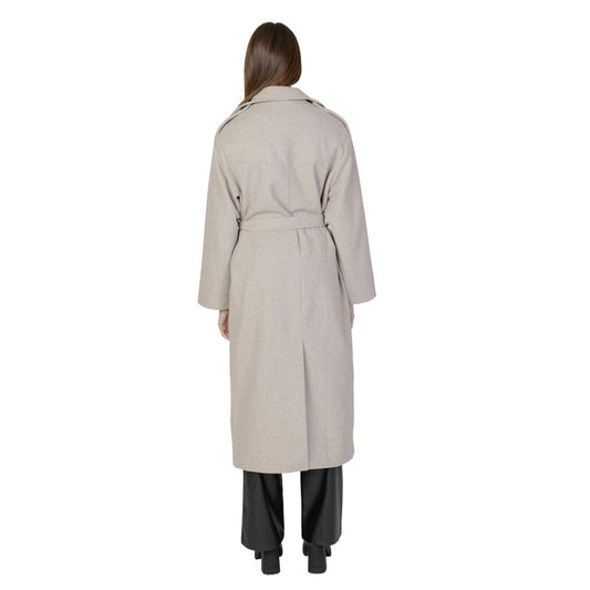 Only Beige Polyester Coat $195.00 Only Luzworld