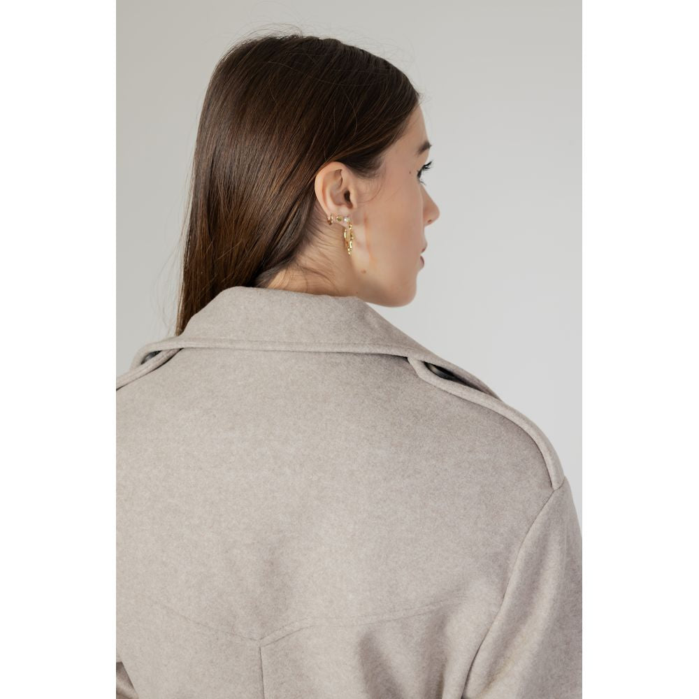 Only Beige Polyester Coat $195.00 Only Luzworld