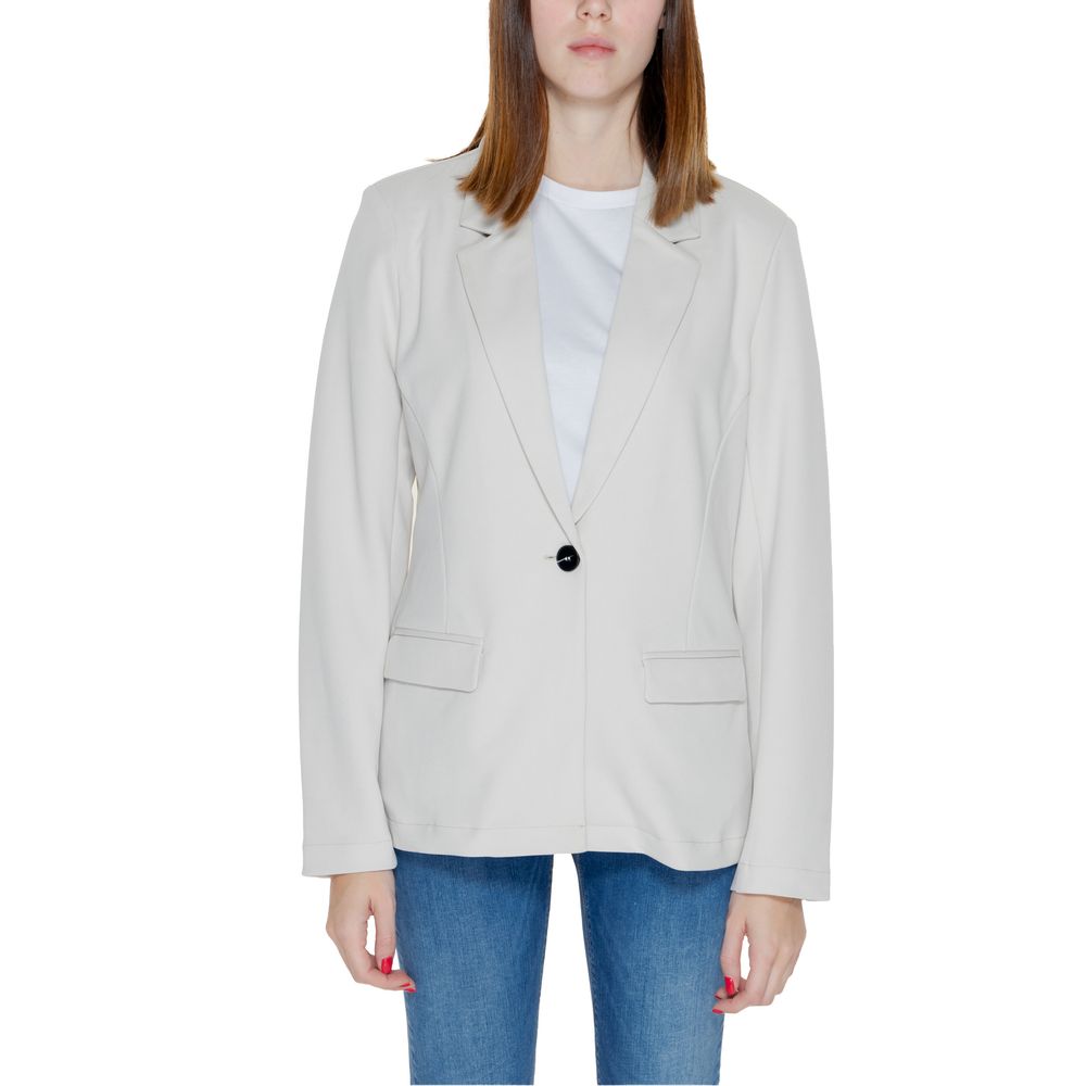 Only Beige Polyester Blazer $132.00 Only Luzworld