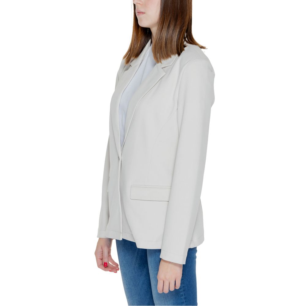 Only Beige Polyester Blazer $132.00 Only Luzworld