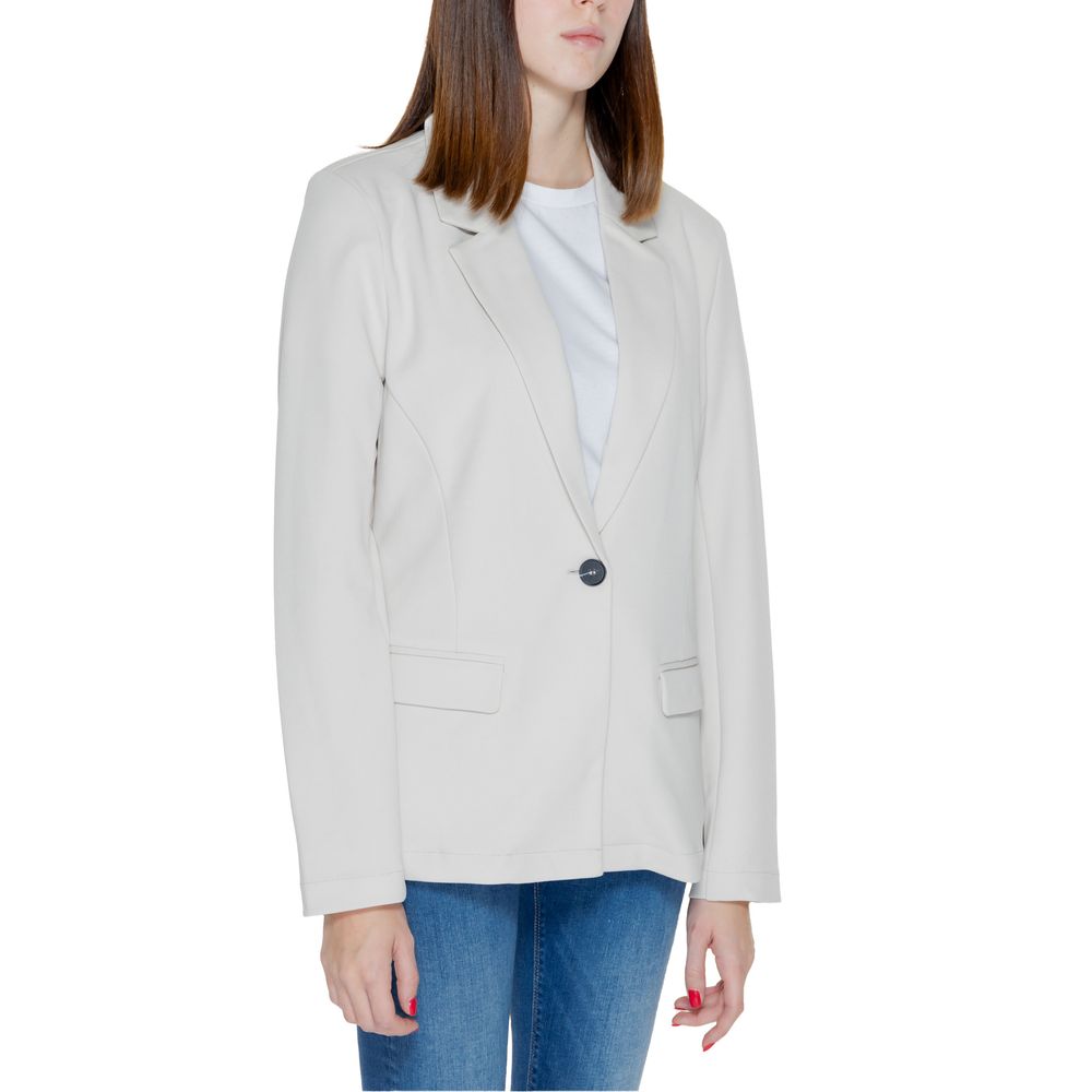 Only Beige Polyester Blazer $132.00 Only Luzworld