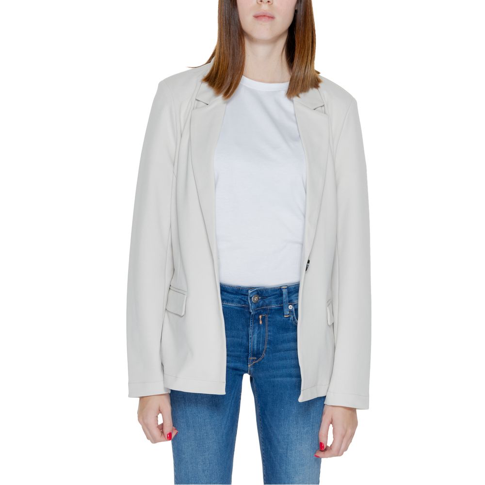 Only Beige Polyester Blazer $132.00 Only Luzworld