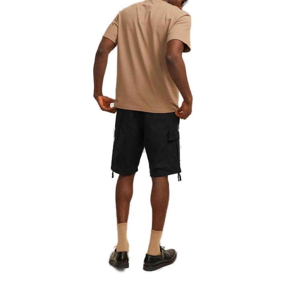 Jack Jones Black Cotton Bermuda