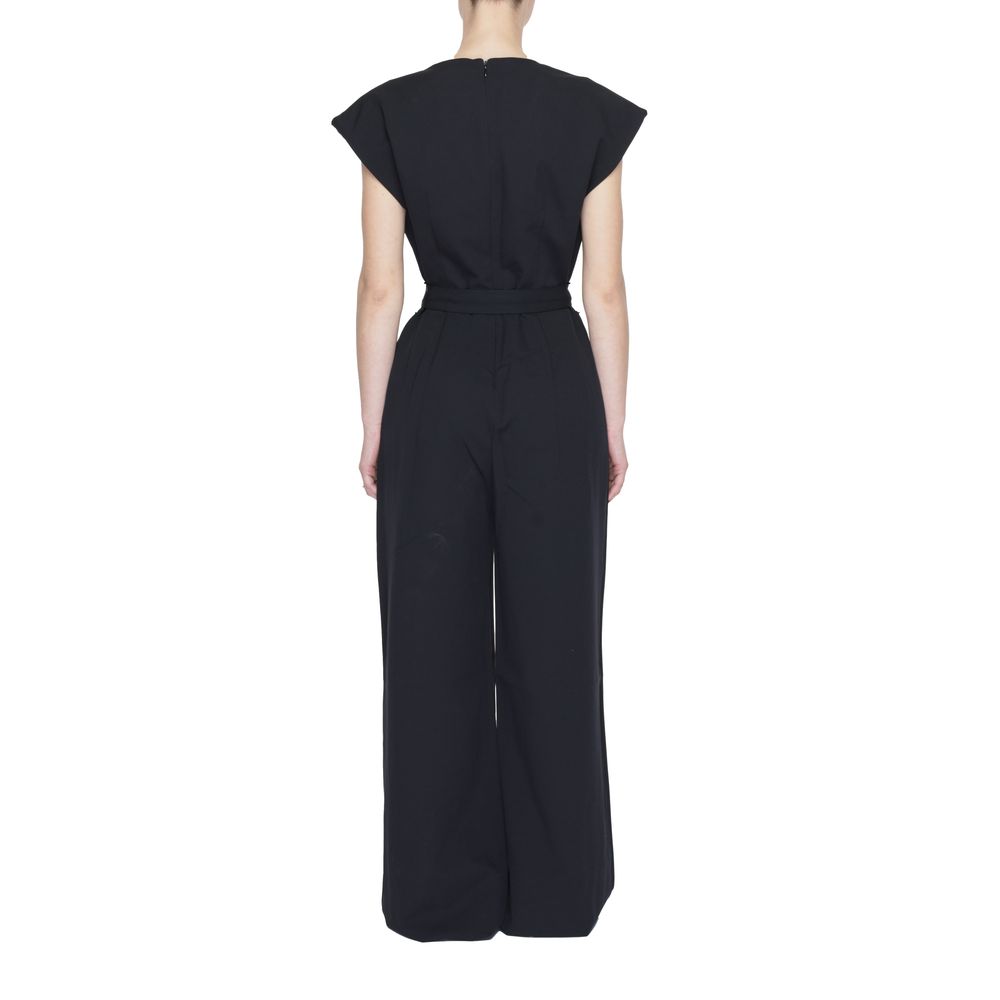 Vila Clothes Black Polyester Jumpsuit