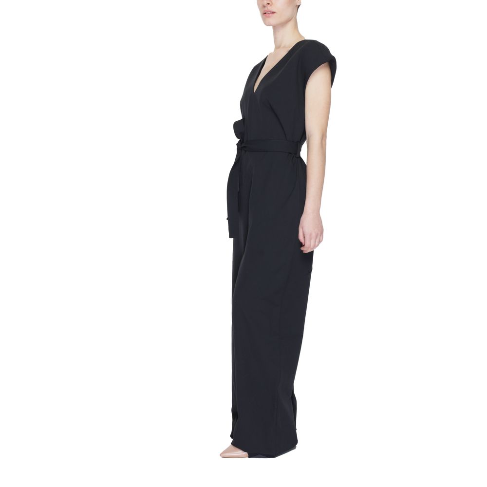 Vila Clothes Black Polyester Jumpsuit