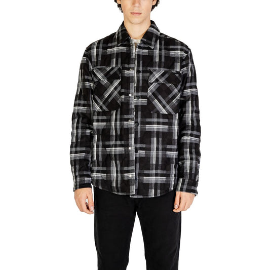 Gianni Lupo Black Polyester Jackets & Coat