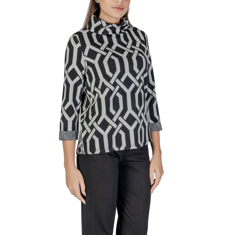 Street One Black Polyester Sweater $142.00 Street One Luzworld