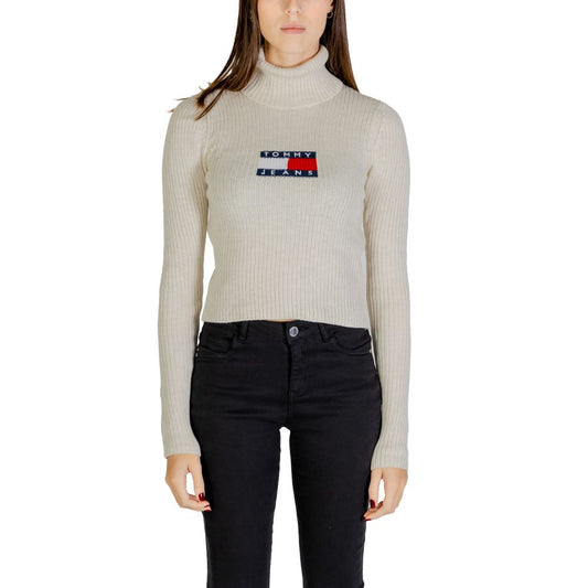 Tommy Hilfiger Jeans Beige Recycled Polyester Sweater $207.00 Tommy Hilfiger Jeans Luzworld