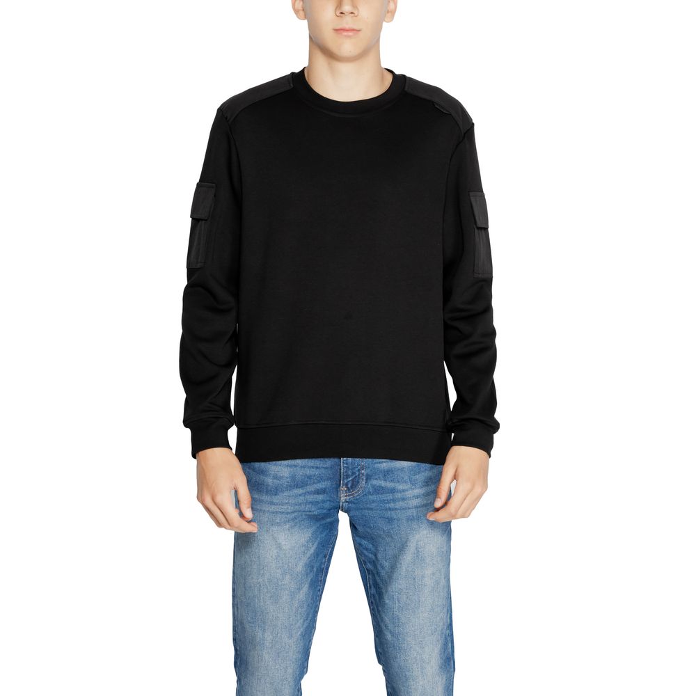 Antony Morato Black Cotton Sweatshirt $177.00 Antony Morato Luzworld