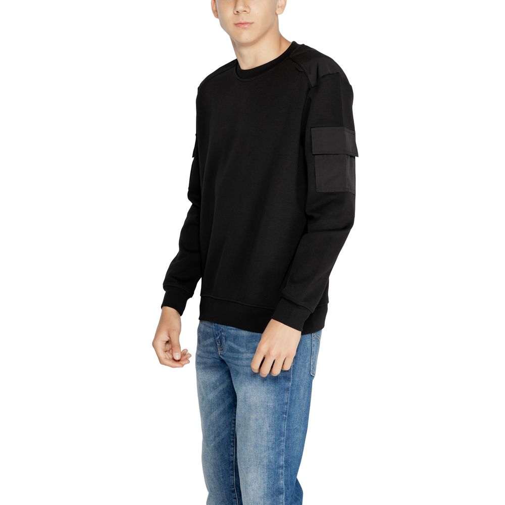 Antony Morato Black Cotton Sweatshirt $177.00 Antony Morato Luzworld