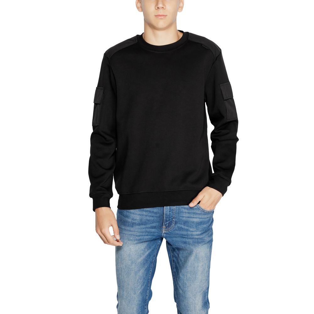 Antony Morato Black Cotton Sweatshirt $177.00 Antony Morato Luzworld