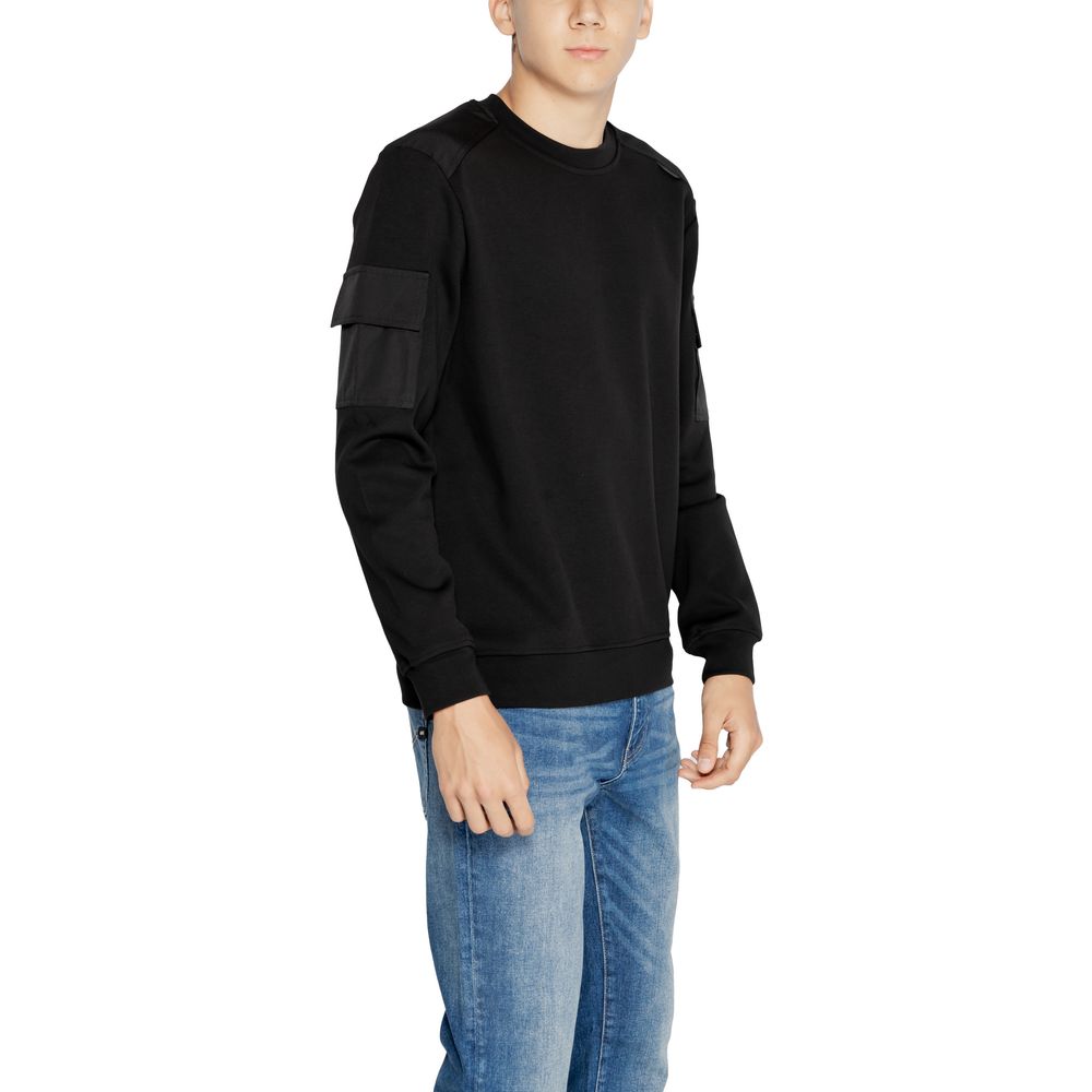 Antony Morato Black Cotton Sweatshirt $177.00 Antony Morato Luzworld