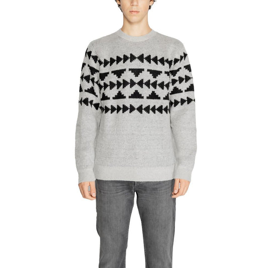 Antony Morato Gray Marabou Sweater $206.00 Antony Morato Luzworld