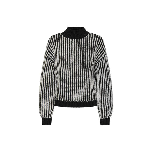 Jacqueline De Yong Black Polyester Sweater $124.00 Jacqueline De Yong Luzworld