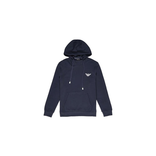 Emporio Armani Underwear Blue Cotton Hoody $224.00 Emporio Armani Underwear Luzworld