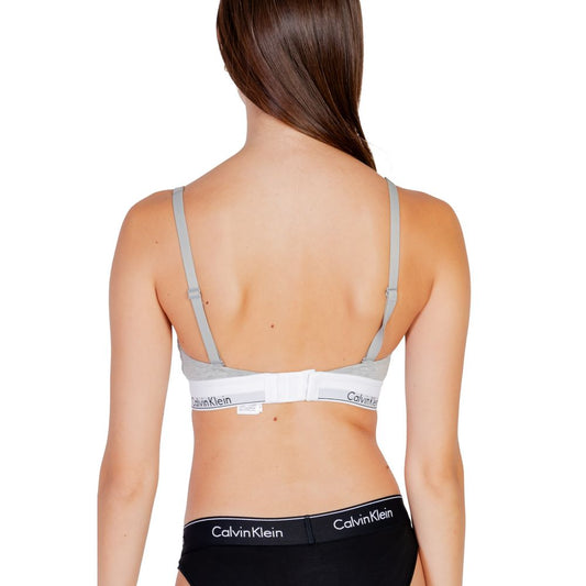 Calvin Klein Underwear Gray Cotton Bra