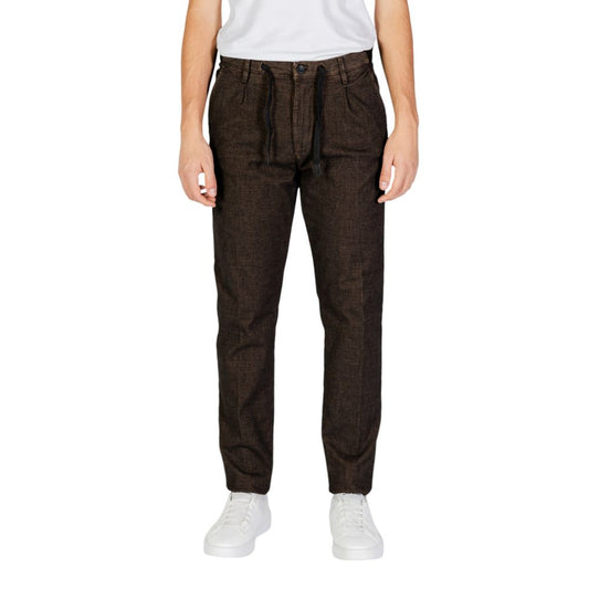 Hamaki-Ho Brown Cotton Pant $152.00 Hamaki-Ho Luzworld
