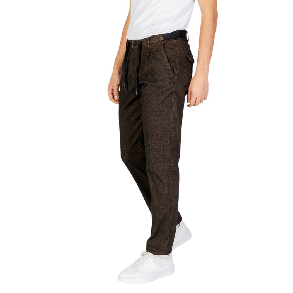 Hamaki-Ho Brown Cotton Pant $152.00 Hamaki-Ho Luzworld